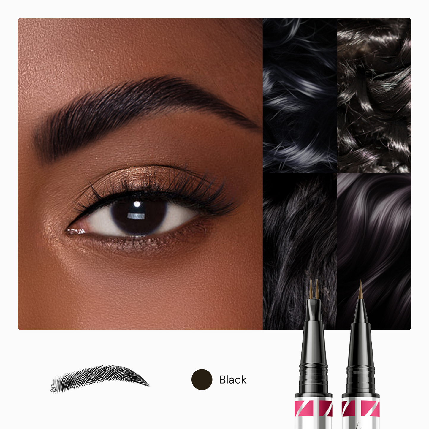 UltraFine 2-in-1 Hair-Like Waterproof Brow Pen - BodyVital ∙ Skin and Beauty