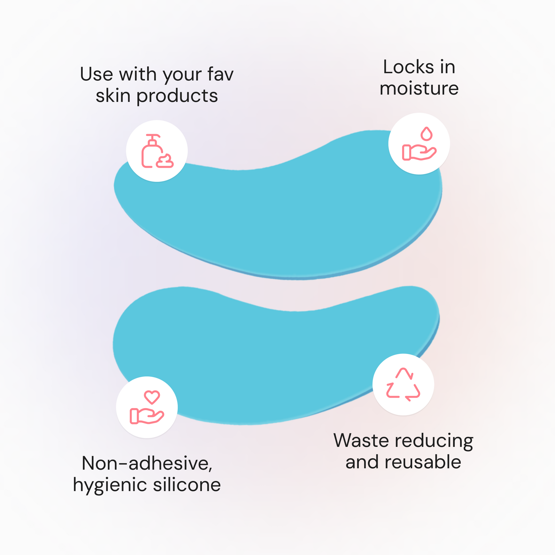 Reusable Under Eye Masks, Pack of 3 Pairs - BodyVital ∙ Skin and Beauty